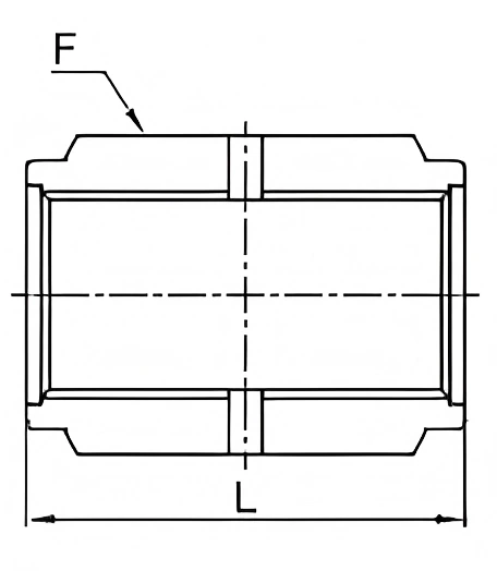 SM16CG - Stainless Steel Coupling 1" Head Size - Image 2