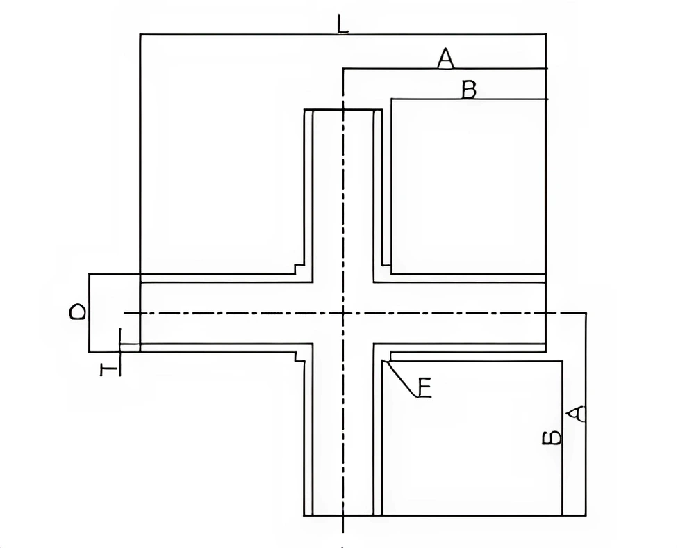 SM8CR19 - Stainless Steel Cross - 1/2" O.D. - Image 2