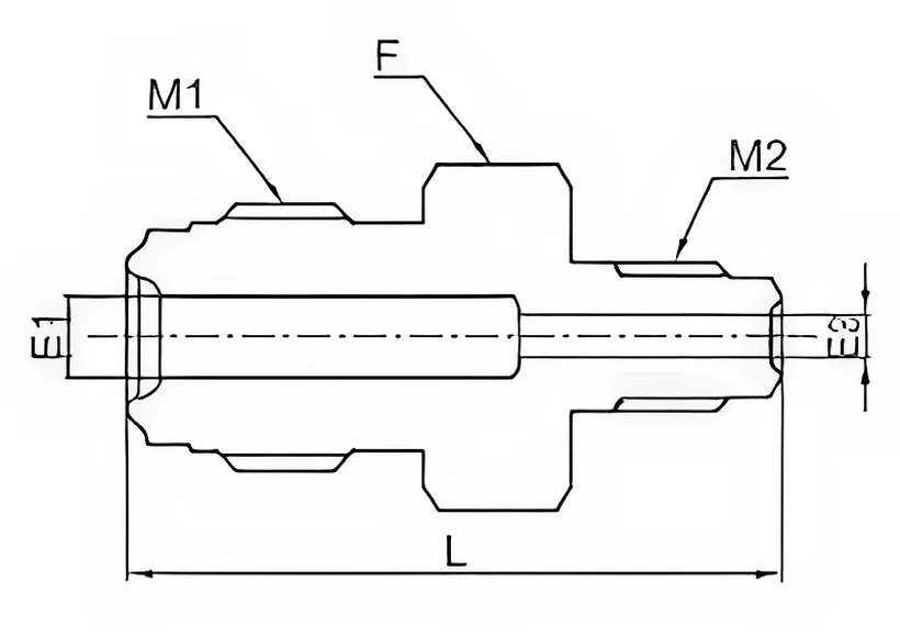 UHP Head Size Double Male Reducing Union - Image 2