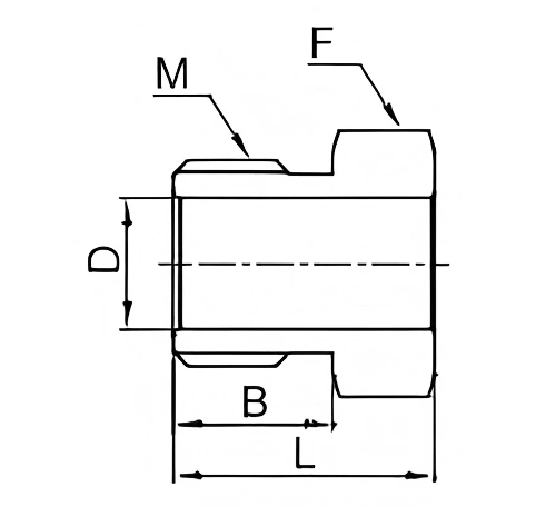 SM4HMN - Stainless Steel High Flow Male Nut 1/4" Head Size - Image 2