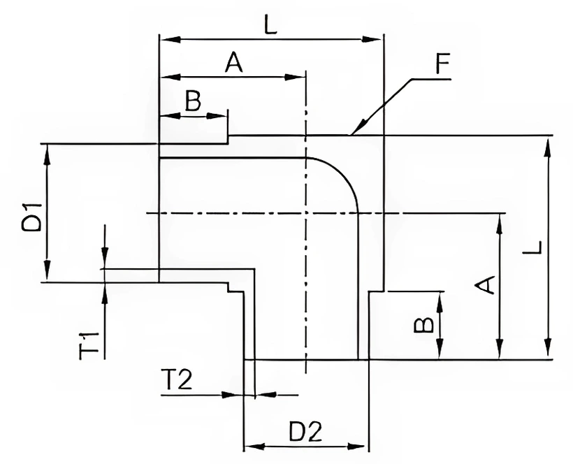 SM4X2E6 - Stainless Steel 1/4" O.D. x 1/8" O.D. Micro Reducing 90° Elbow - Image 2