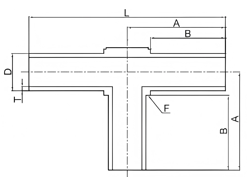 SM16T23 - Stainless Steel Tee - 1" O.D. - Image 2